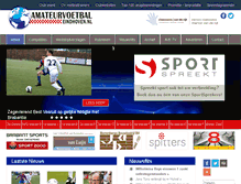 Tablet Screenshot of amateurvoetbaleindhoven.nl